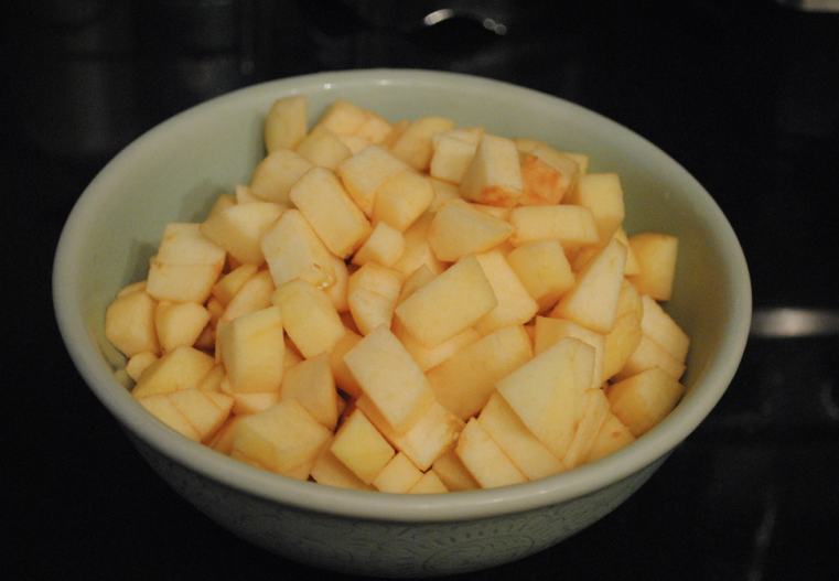 Chopped apples