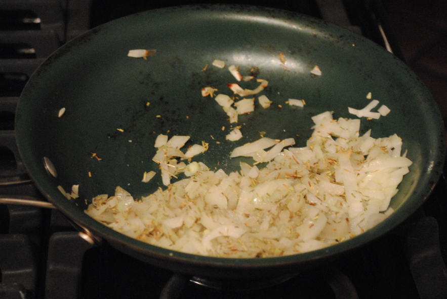 Sauteed onions.