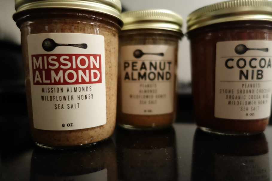 I couldn't just buy one, so instead, I bought three. Mission almond, peanut almond, and cocoa. 