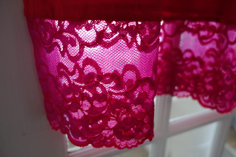 Nothing better than hot pink and lace combined!