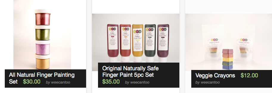 Their products include chalk, crayons, and finger paint.