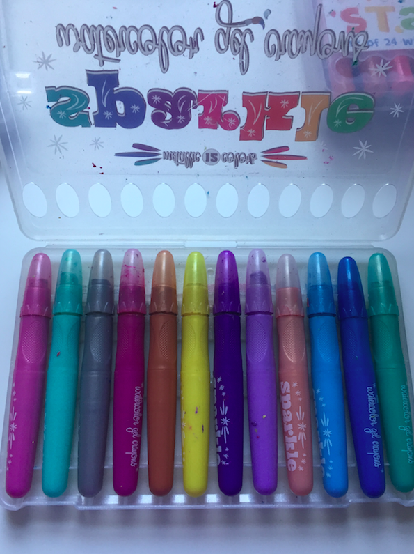 All of the markers / crayons come in a nice little box that makes it easy to transport them, as well as keep them organized.