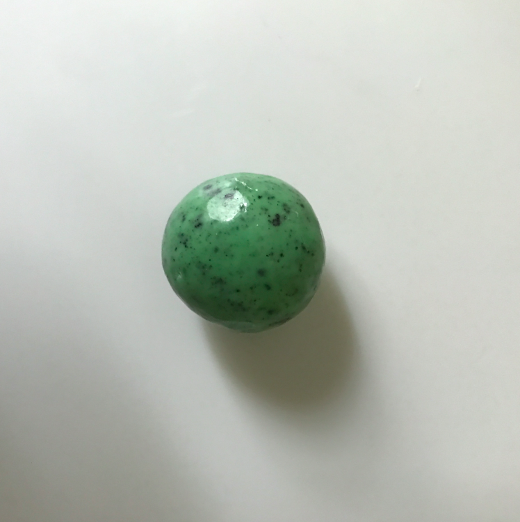 Pretty green, perfect sphere, DELICIOUSNESS