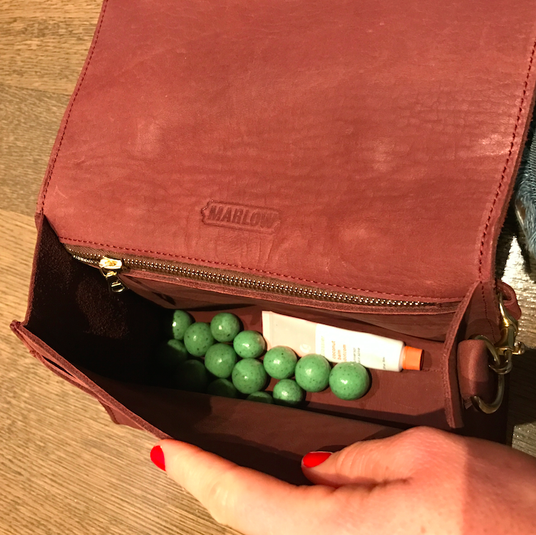 All you need in your purse (apparently): chapstick and mint balls. This was literally taken the day after the party when I realized how many I actually took. OOPS and thanks!