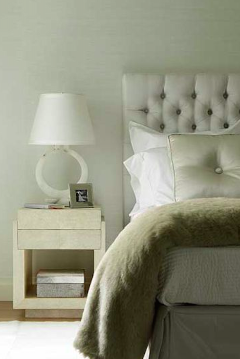 Patrick Lohn interiors with the perfect bed ensemble. 